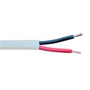 2 Core Cable 09 strand 0.3mm - White Sheath 30m