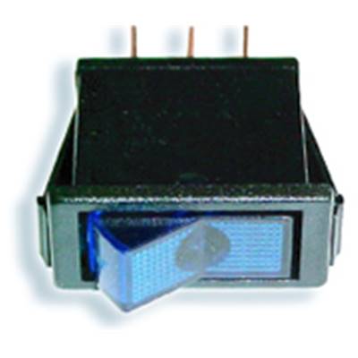 Illuminated Rocker On/Off Switch - 12v x 16amp - Blue