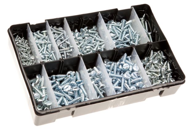 Box Assortment - Self Tapping Pan Head Screws - (700 approx)