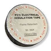 Black Flame Retardent PVC Tape - Pack of 10