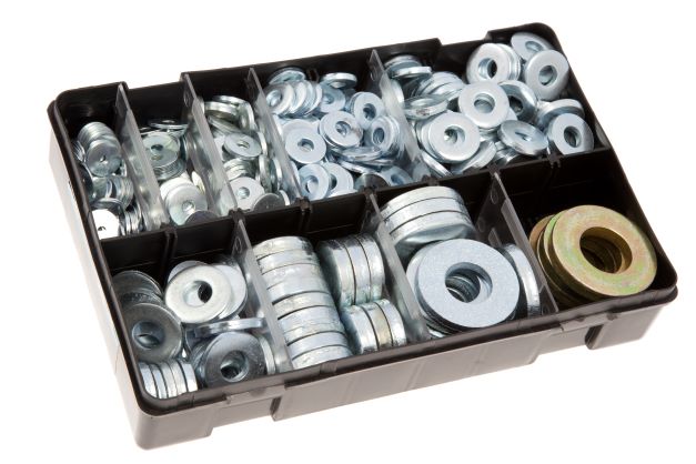 Box Assortments - Metric M5-M16 Heavy Duty Steel Washers (605 approx)