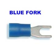 Connector - Fork Terminal - 6.4mm - Blue - 50's