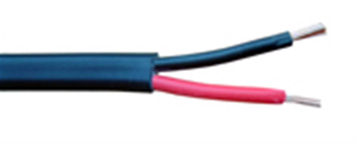 2 Core Cable - 30M - Black Sheath 28 strand / 0.3 Thin Wall 
