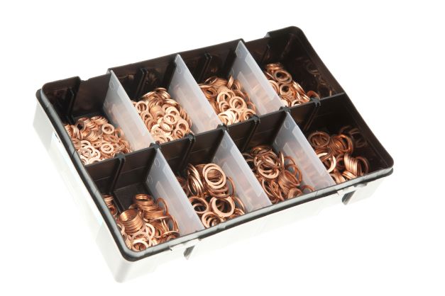  Boxed Assortments - Metric Copper Washers - 1000 (approx)  
