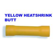 Connector - Butt Heatshrink - 6mm - Yellow - 50's