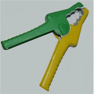 Crocodile Clip Insulator Handles Yellow