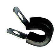 Rubber Lined P Clip - Capacity 22.2mm to 23.8mm - Pack of 10