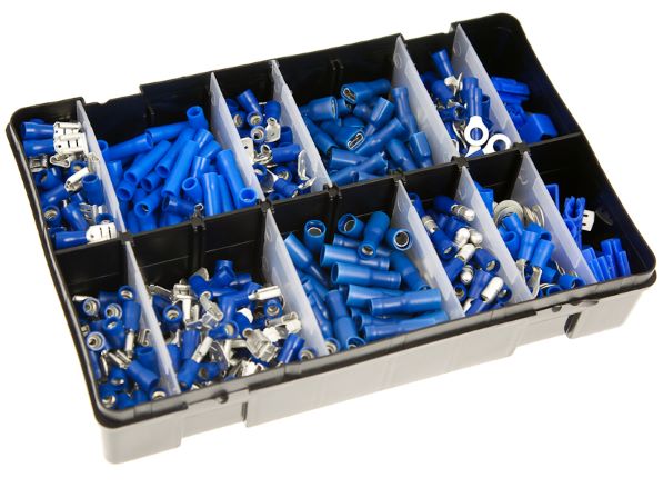 Assorted Blue Pre-Insulated Terminals (470 Approx)
