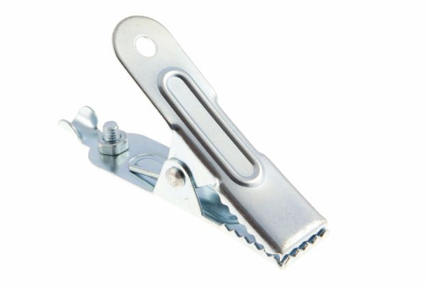 25 amp Crocodile Clip - Plain - Pack of 100 - with Nut & Screw