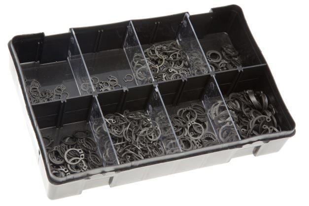 Box Assortments - Internal & External Circlips - Metric & Imperial (550 approx) 